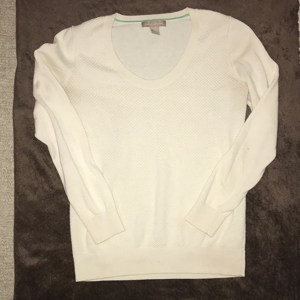 Banana republic cream sweater